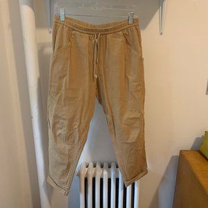 OAK + FORT Tan Joggers